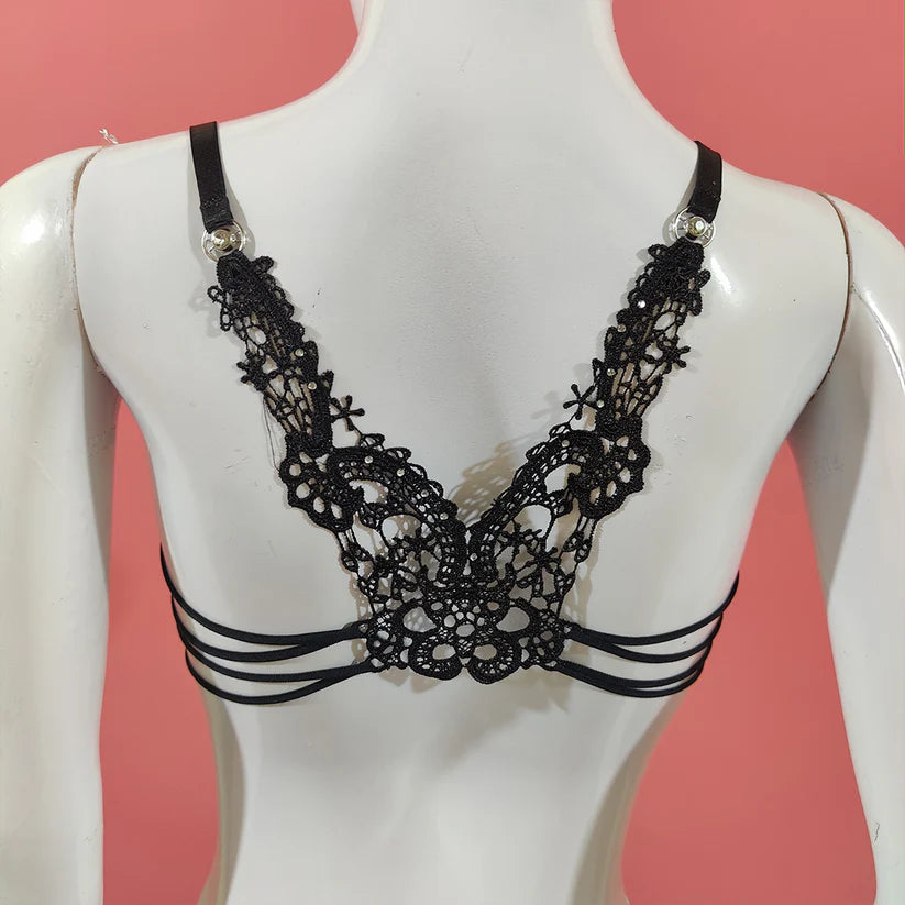 Butterfly Lace Push-Up Bra & Panty Set-Hoorish
