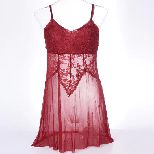 Passionate Nights Mesh Dress-Lingerie Sleepwear Suit-Hoorish