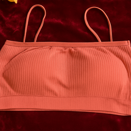 Seamless Thin Strap Teen Girl Bras (Soft Tube Tops for Students)-Pack of 3-Hoorish