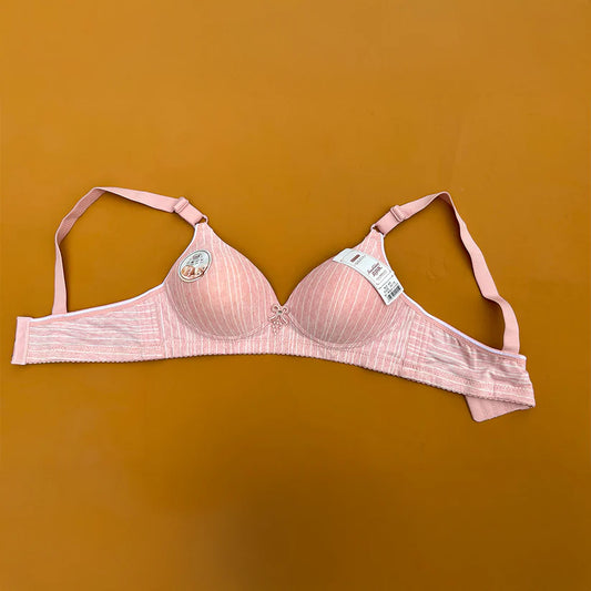 Pack of 2 – Striped Non-Padded Comfort Bras-Hoorish