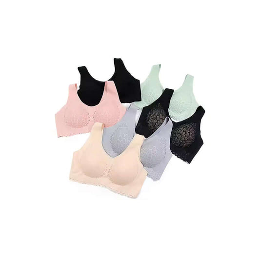 Soft Lace Bra – Wireless Breathable Stretchable-Hoorish