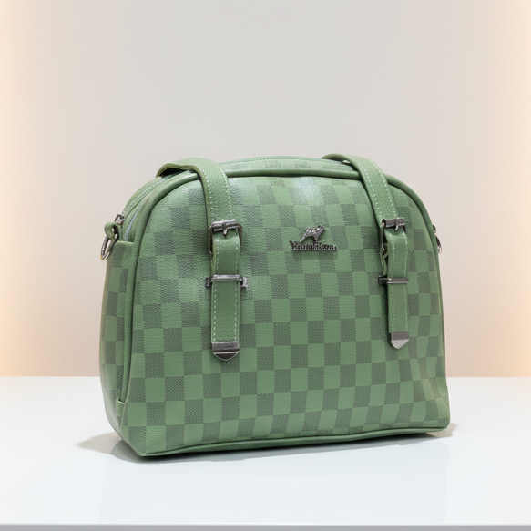 Mint Checkered Dome Satchel-Hoorish