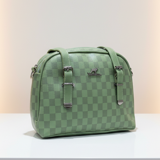 Mint Checkered Dome Satchel-Hoorish