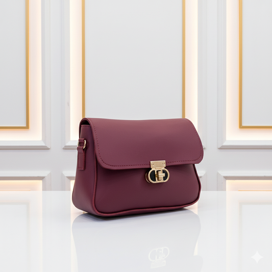 Golden Clasp Crossbody-Hoorish