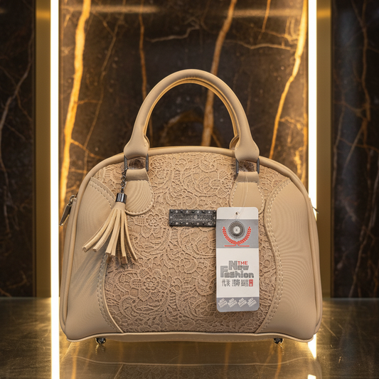 Dome Bag with Tassel Accent-Hoorish