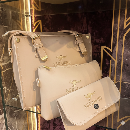 SSDAISHU 3-PIECE Tote and Pouch Set-Hoorish