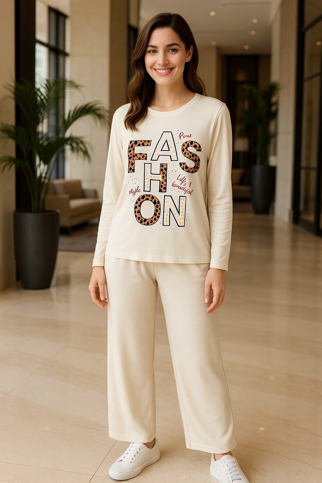 Relaxed Fit Teal Lounge Set-Comfy Nighty for Winters-Hoorish