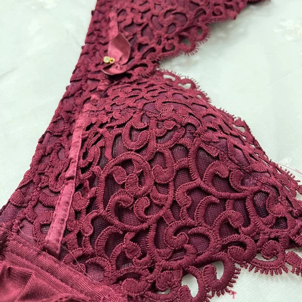 Double-Strapped Bra & Panty Set – Soft Lace Elegance-Hoorish
