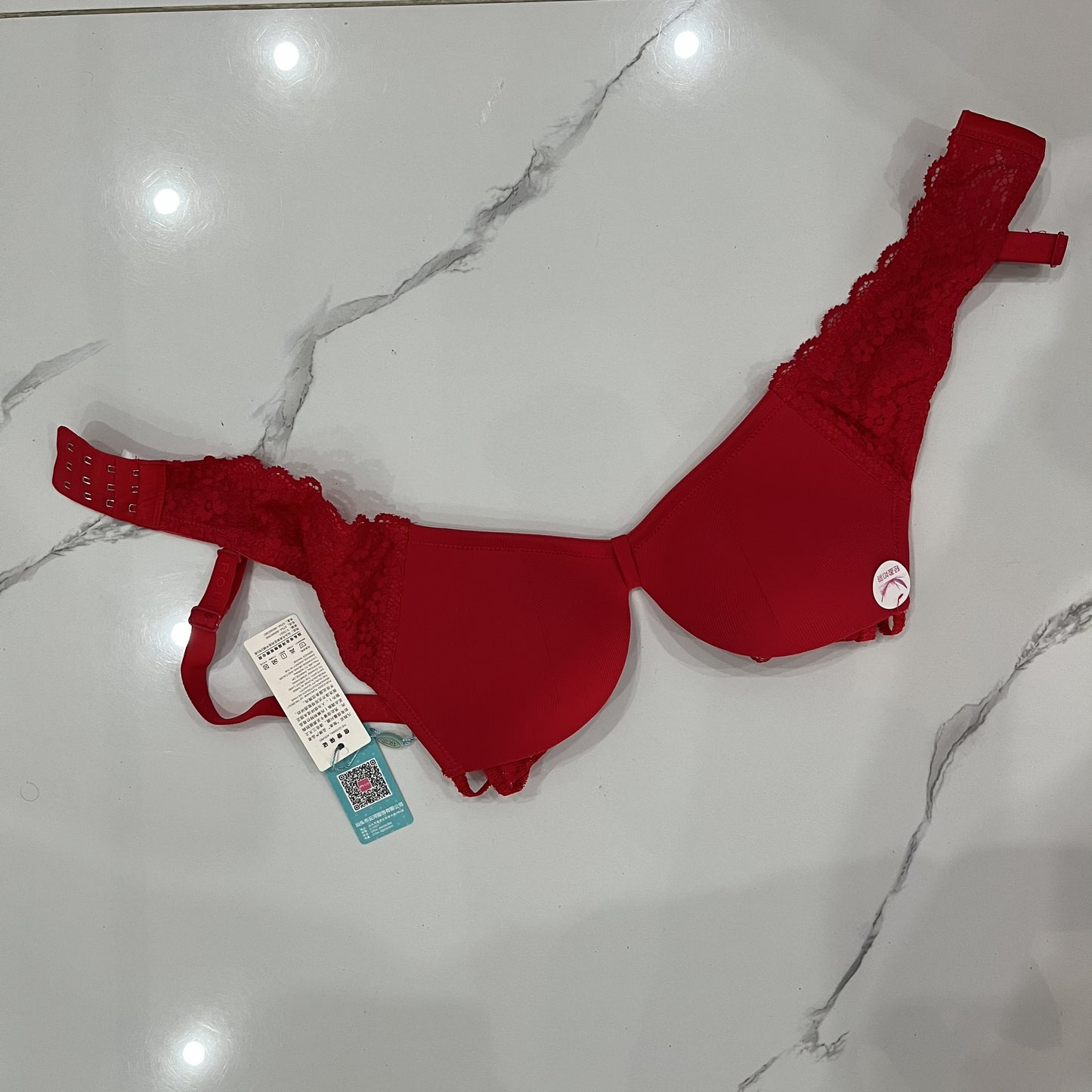 Lace Trim Foam Cup Push-Up Bra-Everyday Comfort-Hoorish