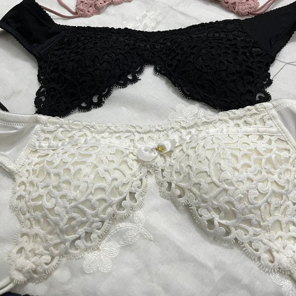 Double-Strapped Bra & Panty Set – Soft Lace Elegance-Hoorish