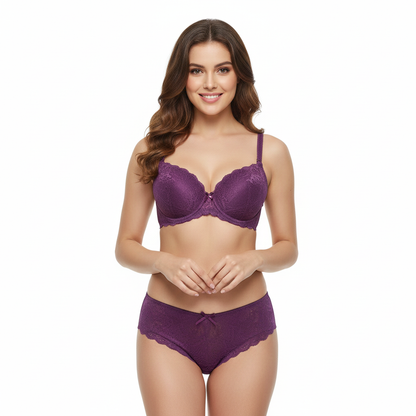 Lace Support Lingerie Set (Bra and Panty)