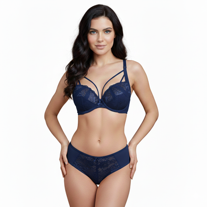 Luxe Petal Lace bra & Panty Set .