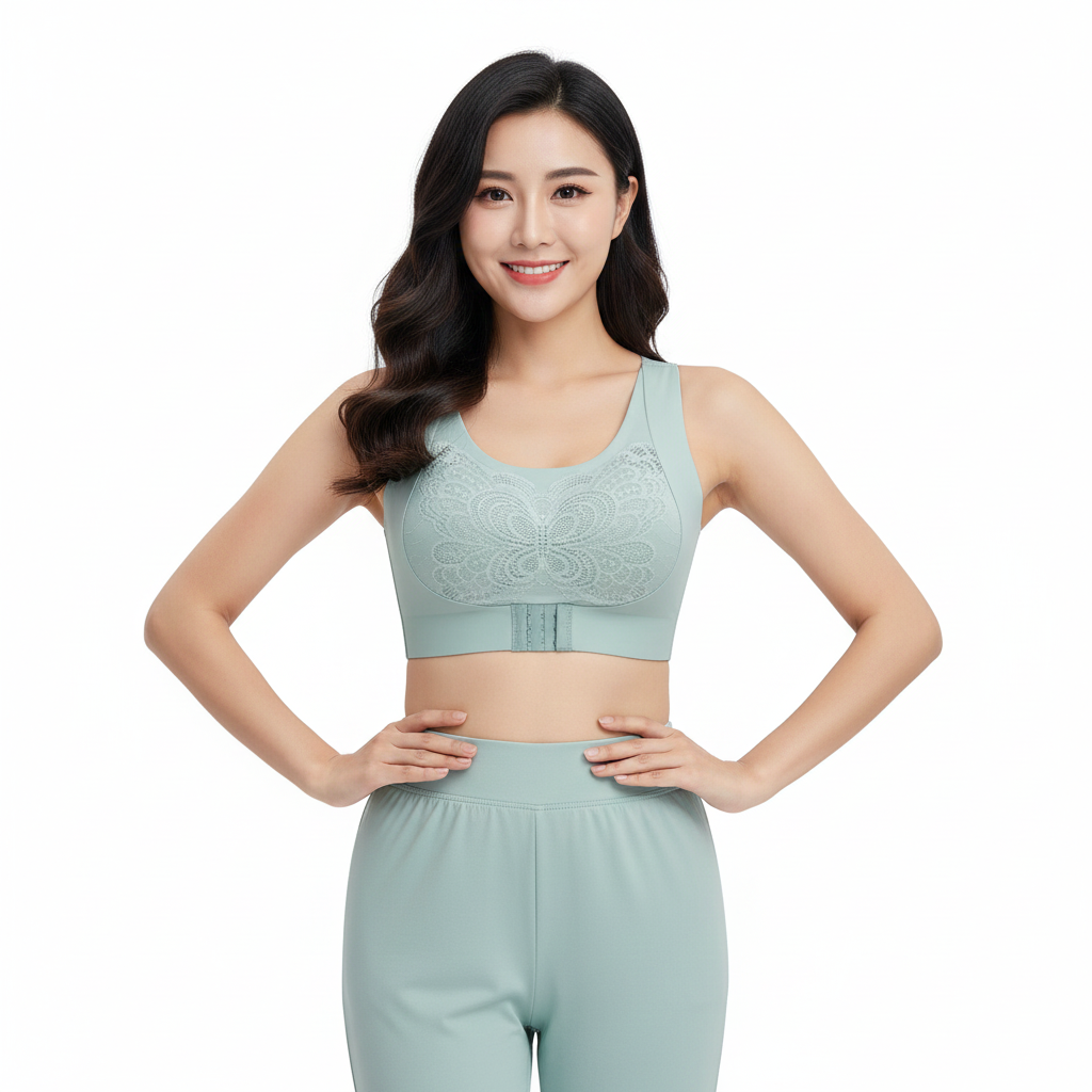 Supportive Front-Closure Bralette (Posture Corrector)