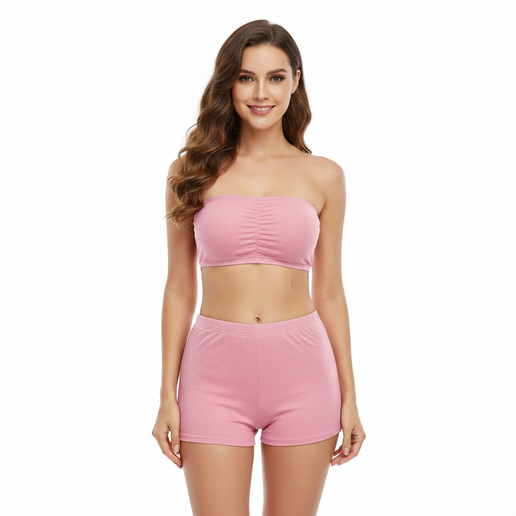 Supportive Strapless Bandeau with Removable Pads (Free size)