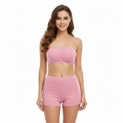 Supportive Strapless Bandeau with Removable Pads (Free size)