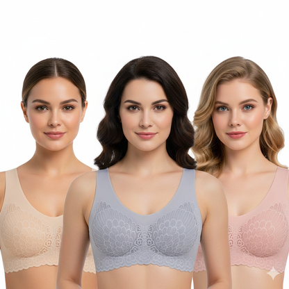 Breathable Stretch Lace Bra