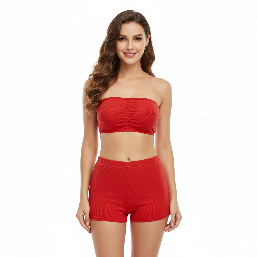 Supportive Strapless Bandeau with Removable Pads (Free size)
