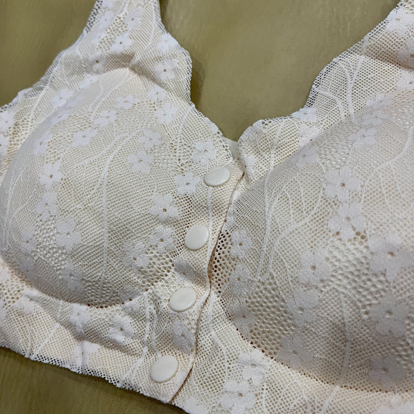 Front-Clasp Floral Comfort Bra ( Free Size)