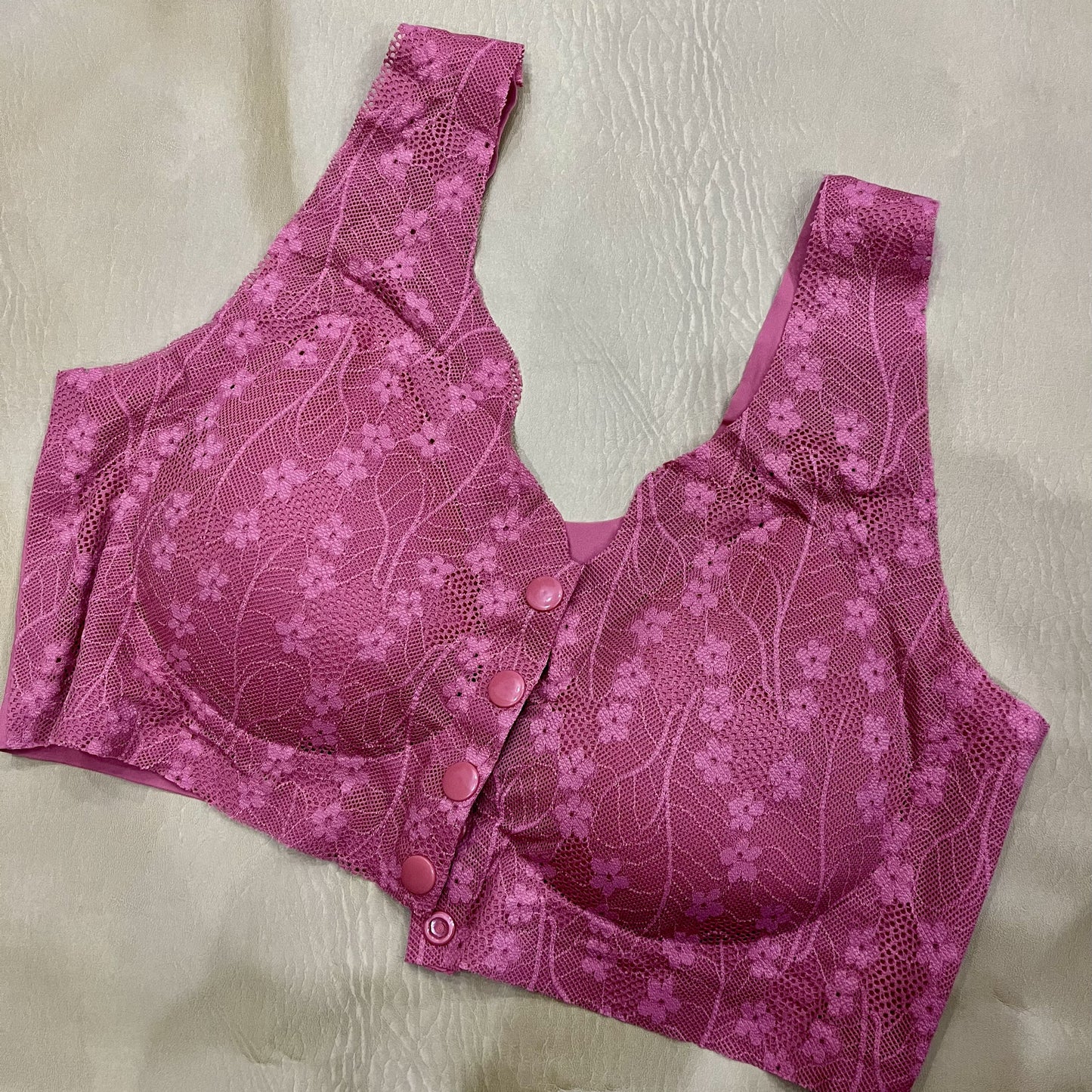 Front-Clasp Floral Comfort Bra ( Free Size)